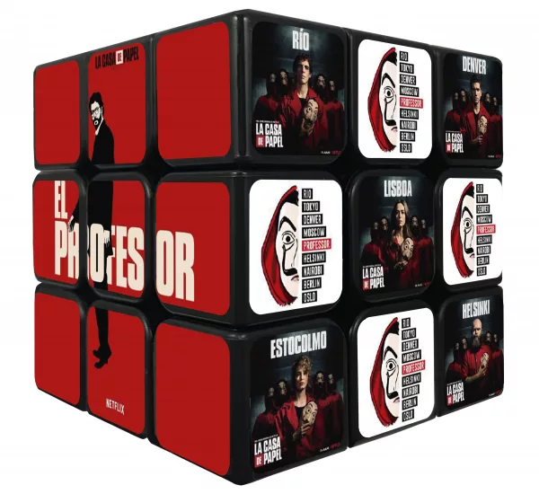 Cubo de rubik temático de La Casa De Papel, EL PROFESOR y Personajes casa de papel - Comprar cubos de rubik modificados